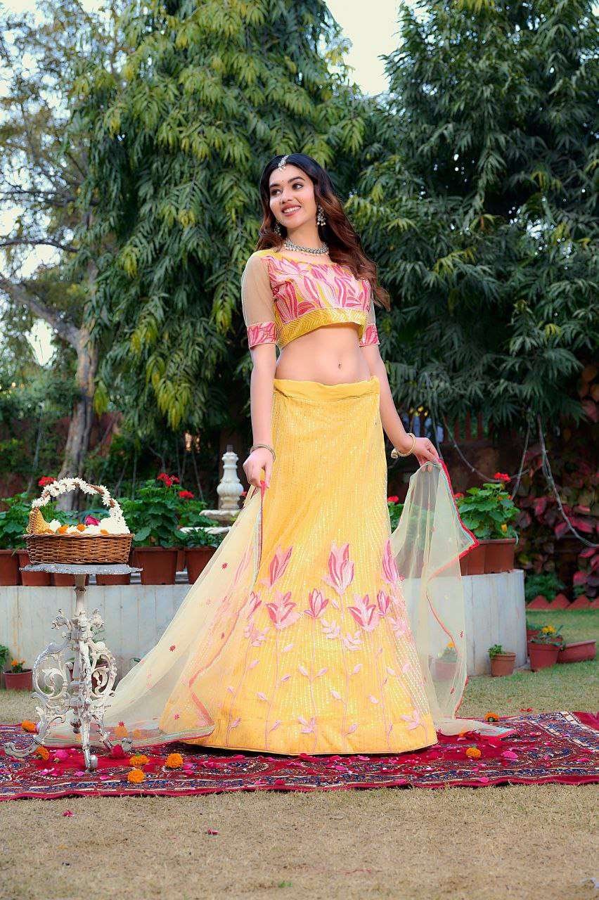 Women's Tussar Silk Patola Printed Lehenga Set with Dupatta Stitched with Can Can Flair - Image 17