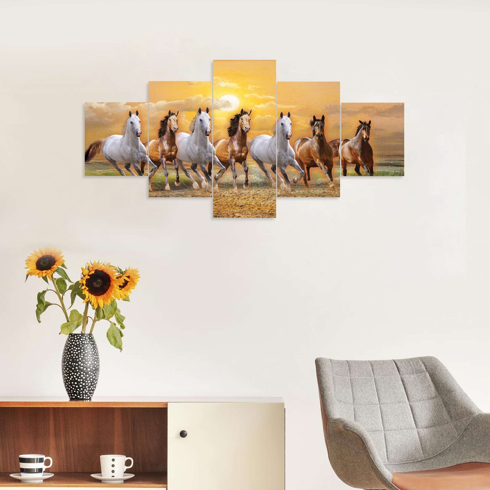 Set of Five 3D Framed Paintings - Image 5