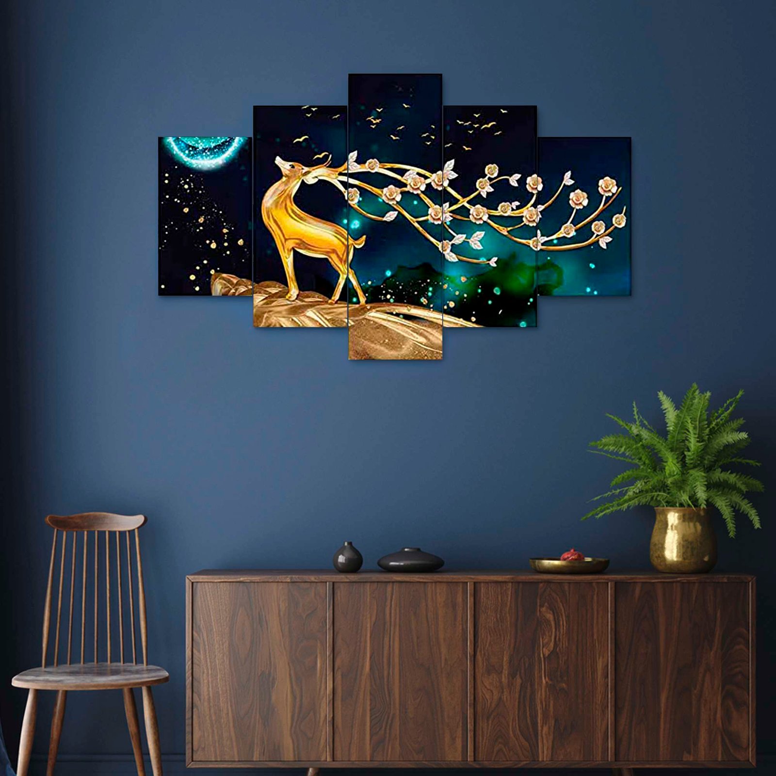 Set of Five 3D Framed Paintings