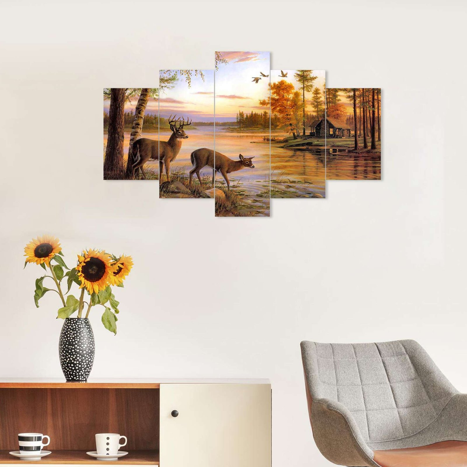 Set of Five 3D Framed Paintings - Image 5