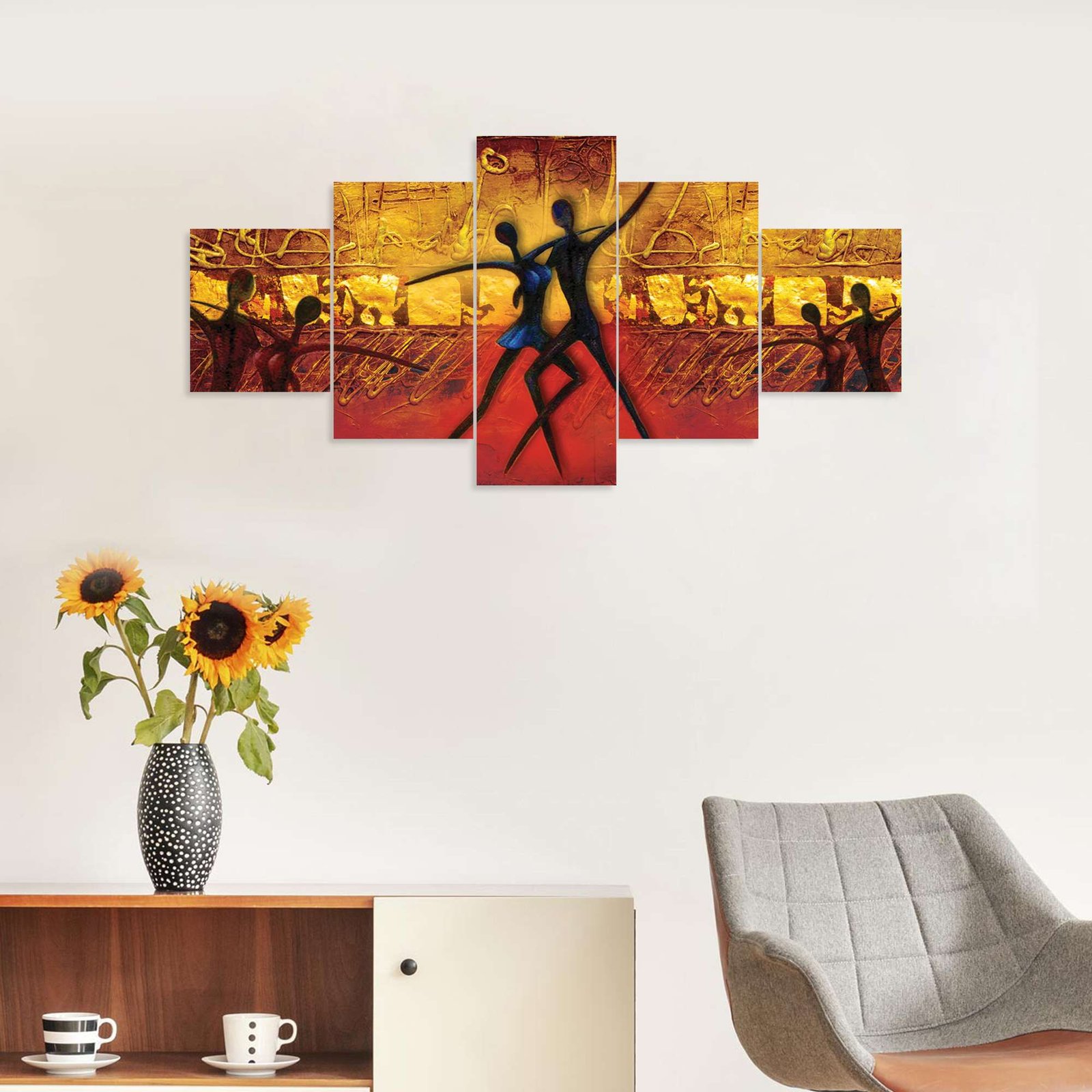 Set of Five 3D Framed Paintings - Image 5