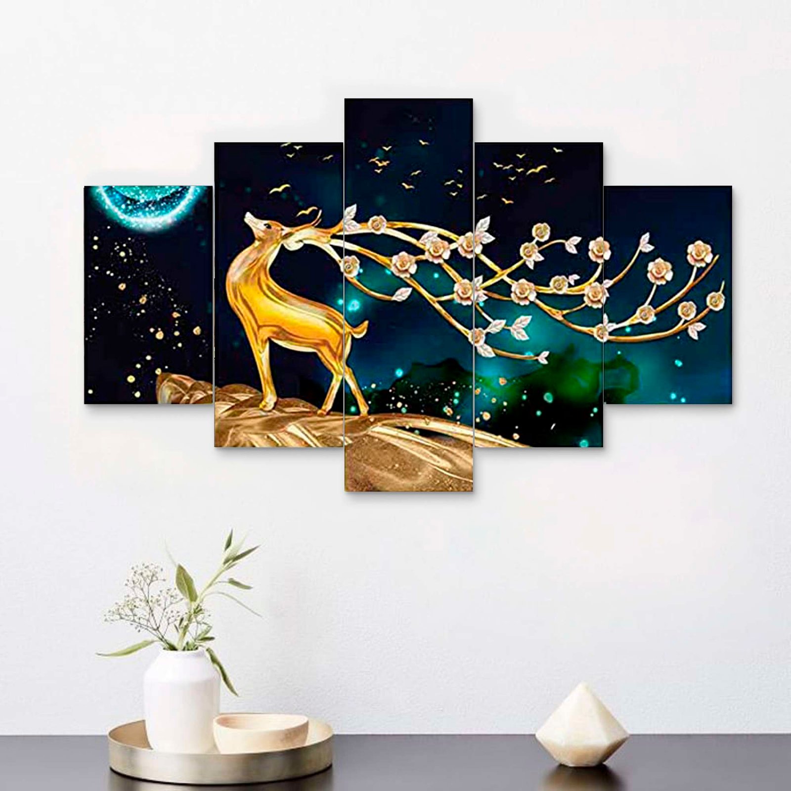 Set of Five 3D Framed Paintings - Image 4